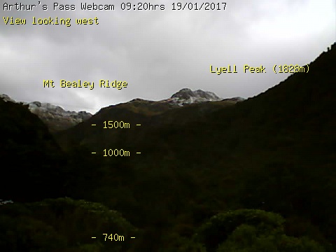 webcam Lyell Peak Selwyn