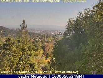 Webcam Redwood City Emerald Hills