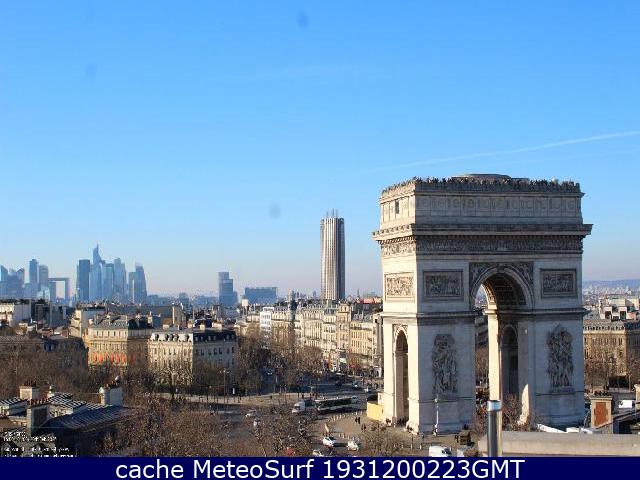 webcam Paris Arc de Triomphe Paris