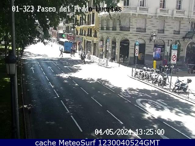 webcam Paseo del Prado El Retiro Ciudad de Madrid
