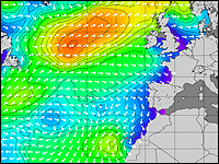 Predicción Prevision de olas en Europa