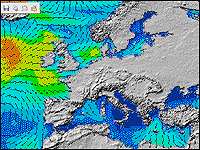 Predicción Prevision de olas en Europa y Norte de Africa