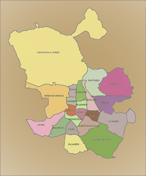 Ciudad De Madrid mapa