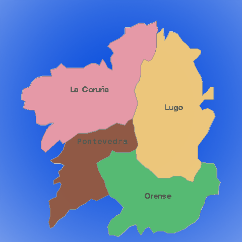 Galicia mappa