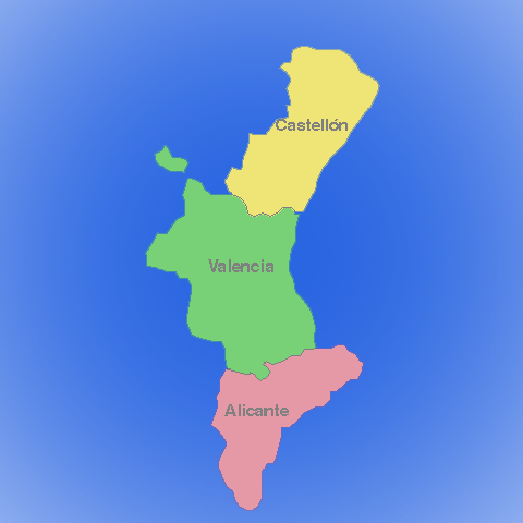 Valencia mappa