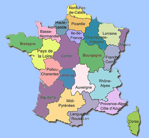 Frankreich karte