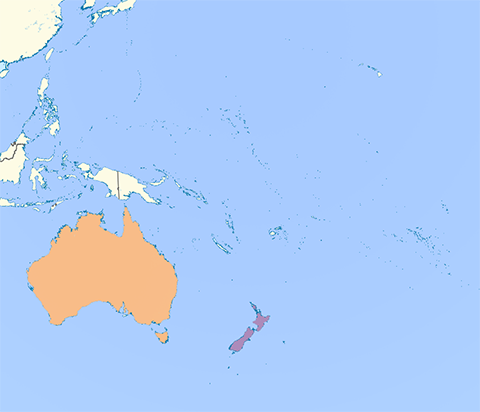Oceania mappa