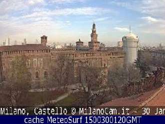 Webcam Milano Castello Sforzesco