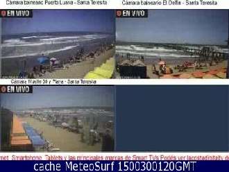 Webcam Santa Teresita playas. Tiempo directo cámaras web