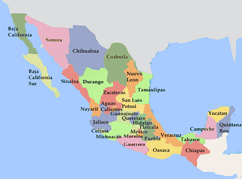 Mexico map