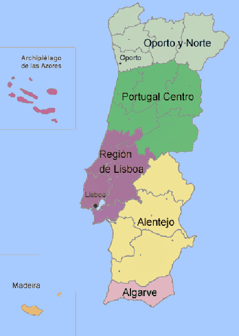 Portogallo mappa